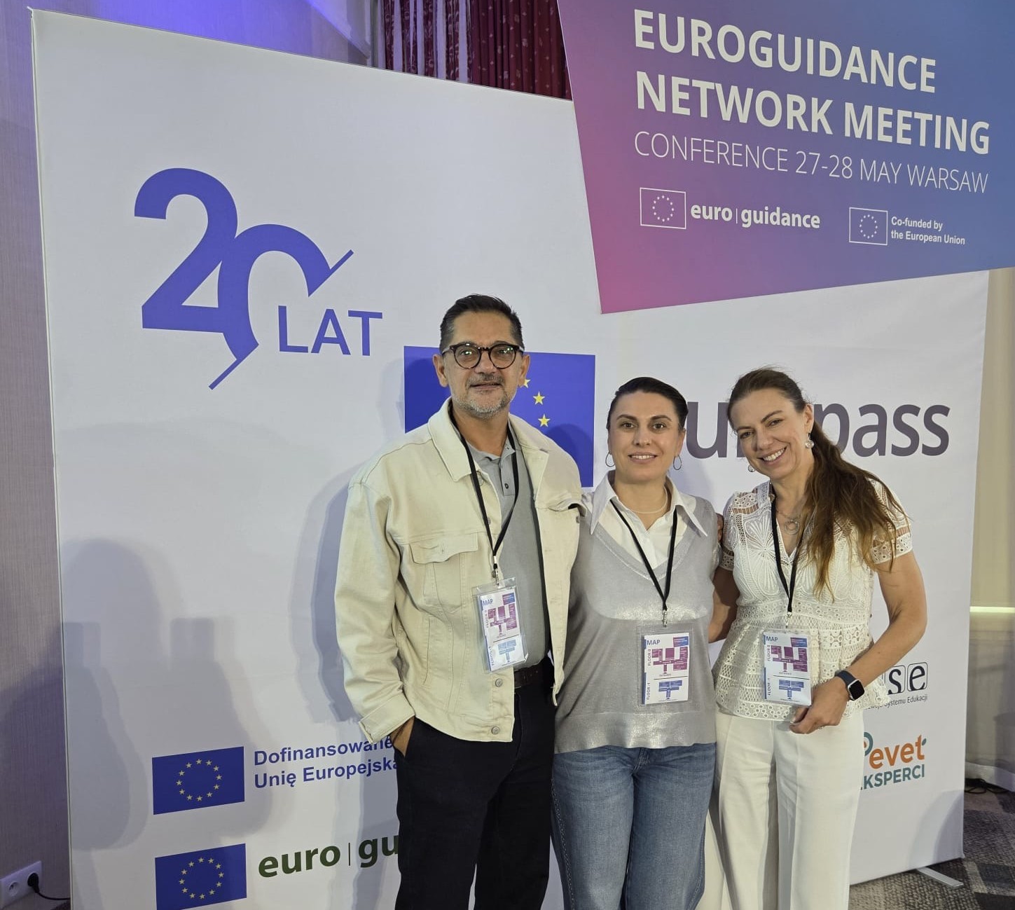 bilde av deltakere på karriereveiledningsmøte i Warzawa