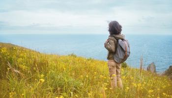 Illustrasjonsbilde - person som ser ut over havet