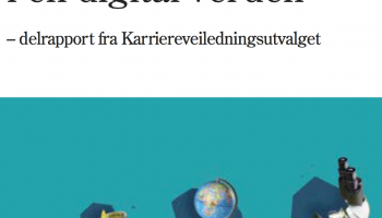 Skjermbilde av rapporten Karriereveiledning i en digital verden 