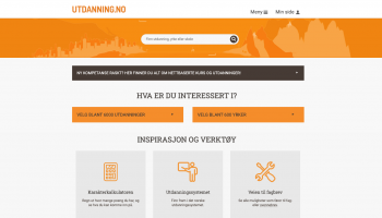 Skjermbilde utdanning.no