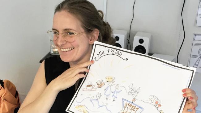 Annette Haugen anbefaler bruk av visuelle verktøy i veiledningen