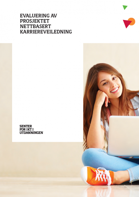 Forsiden av rapporten "Evaluering av prosjektet nettbasert karriereveiledning"