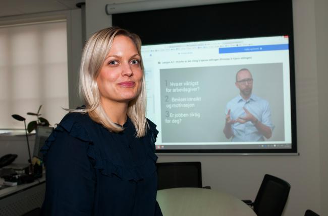Bilde av Gitte Hovin, leder i Karrieresenter Østfold