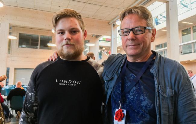 Rådgiver Kjell Bjarne Dahl og praksisbrevkandidat Andreas