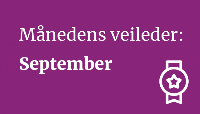 Månedens veileder september