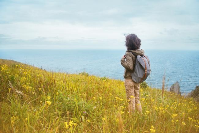 Illustrasjonsbilde - person som ser ut over havet
