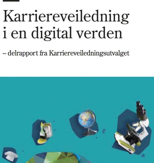 Skjermbilde av rapporten Karriereveiledning i en digital verden 