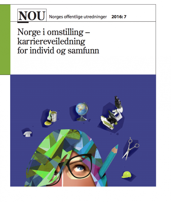 Skjermbilde av NOU: Norge i omstilling - karriereveiledning for individ og samfunn