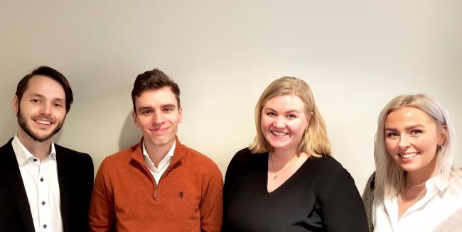 Artikkelforfatterne: Even Elias Edvardsen, Erlend Nilsen, Gunlaug Eldevik og Kristina Woll Even Elias Edvardsen, Erlend Nilsen, Gunlaug Eldevik, Kristina Woll